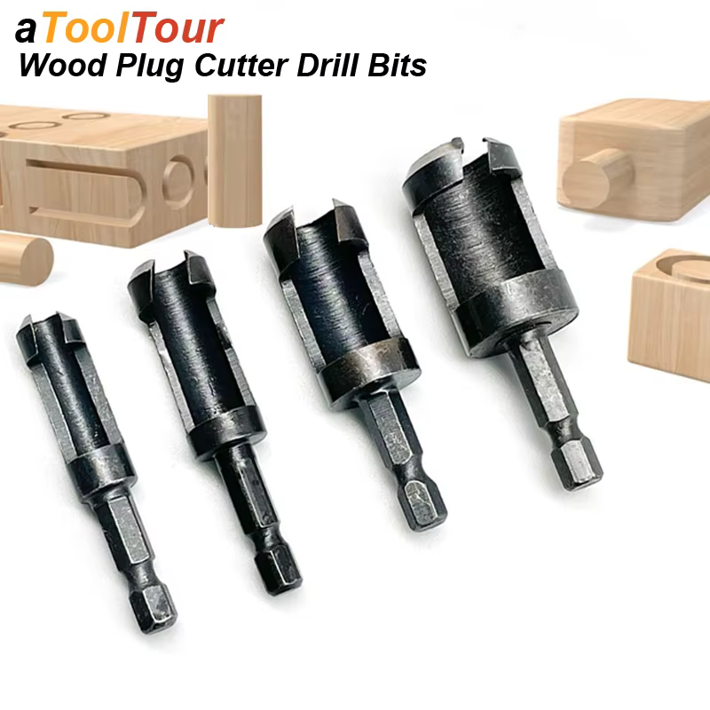 Jeu de forets coupe-bouchon pour bois