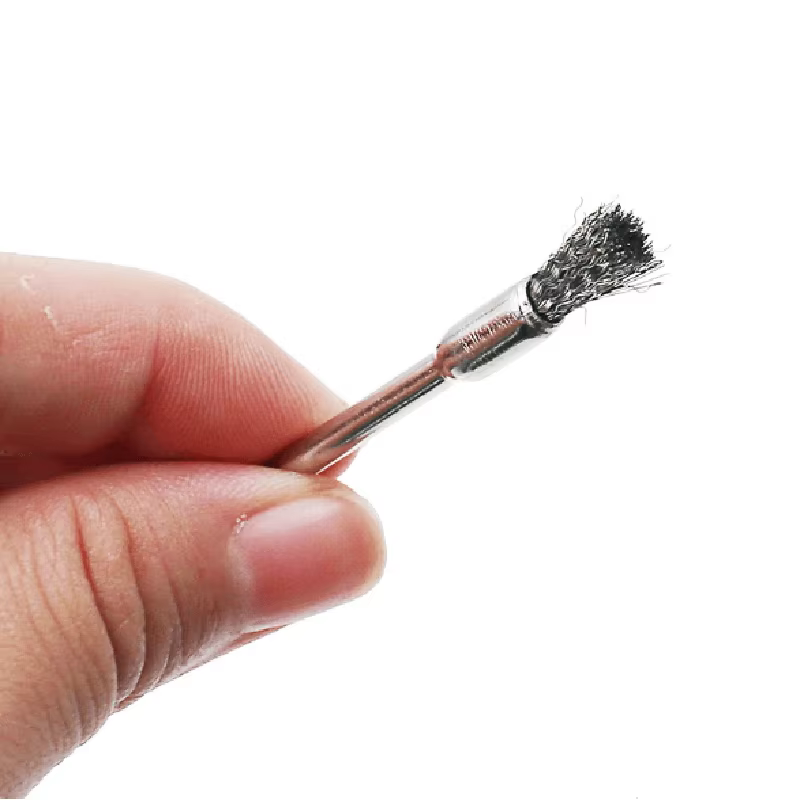 Lot de 9 mini-brosses métalliques pour perceuse
