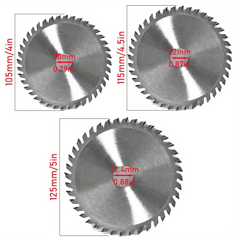 Lame de scie circulaire bidirectionnelle à pointe carbure à 40 dents