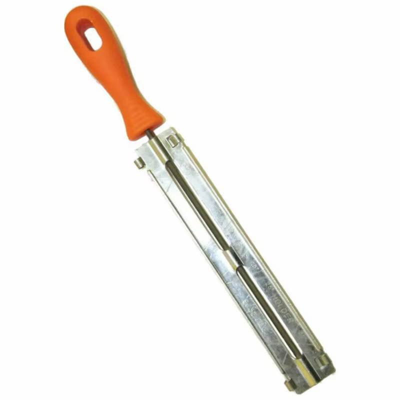 Kit d'affûtage de chaîne de tronçonneuse mécanique 1 pièce : lime et guide de mise à l'ailine 4mm 5/32"