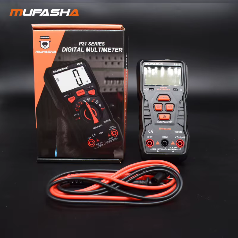 MUFASHA multimètre numérique avec fonction d'alarme automatique 0.5V ~ 6000V tension cc 1V ~