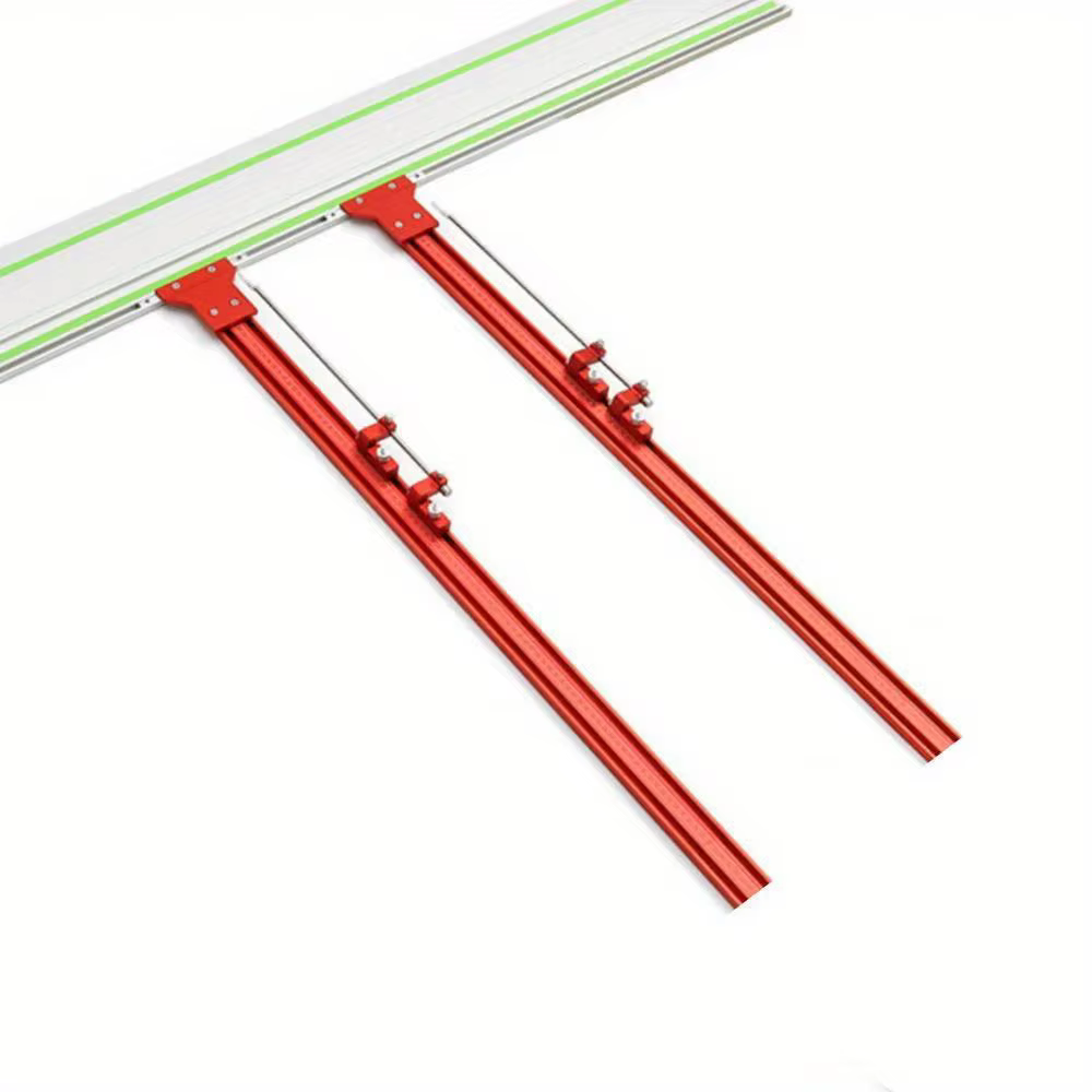 Système de rail de guidage parallèle 2-en-1 pour scie à onglet