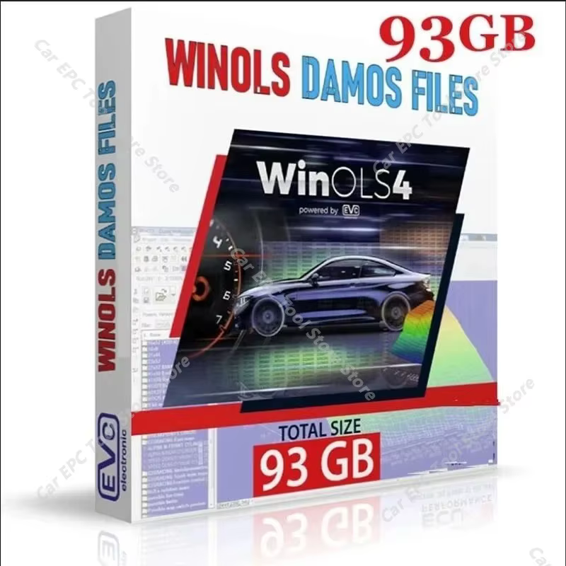 93 Go de fichiers Damos + outil de programmation ECU + logiciel Winols 4.7 + ECM TITANIUM 1.61 + outil de service Immo V1.2 + guide vidéo d'installation