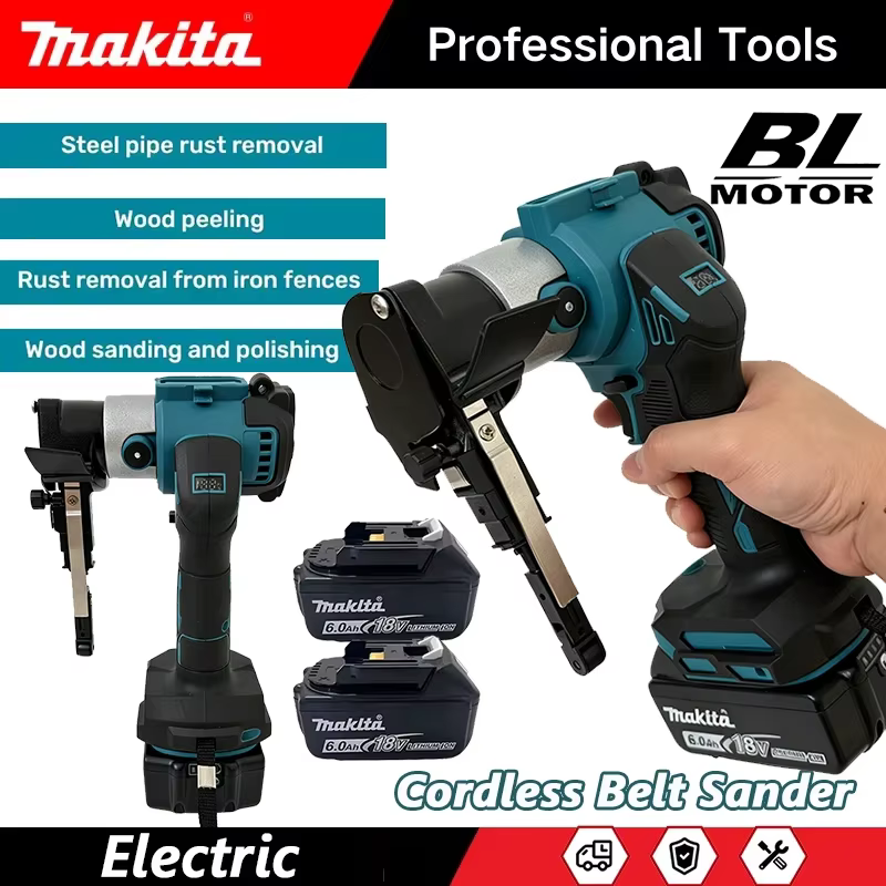 Ponceuse à bande électrique sans fil Makita