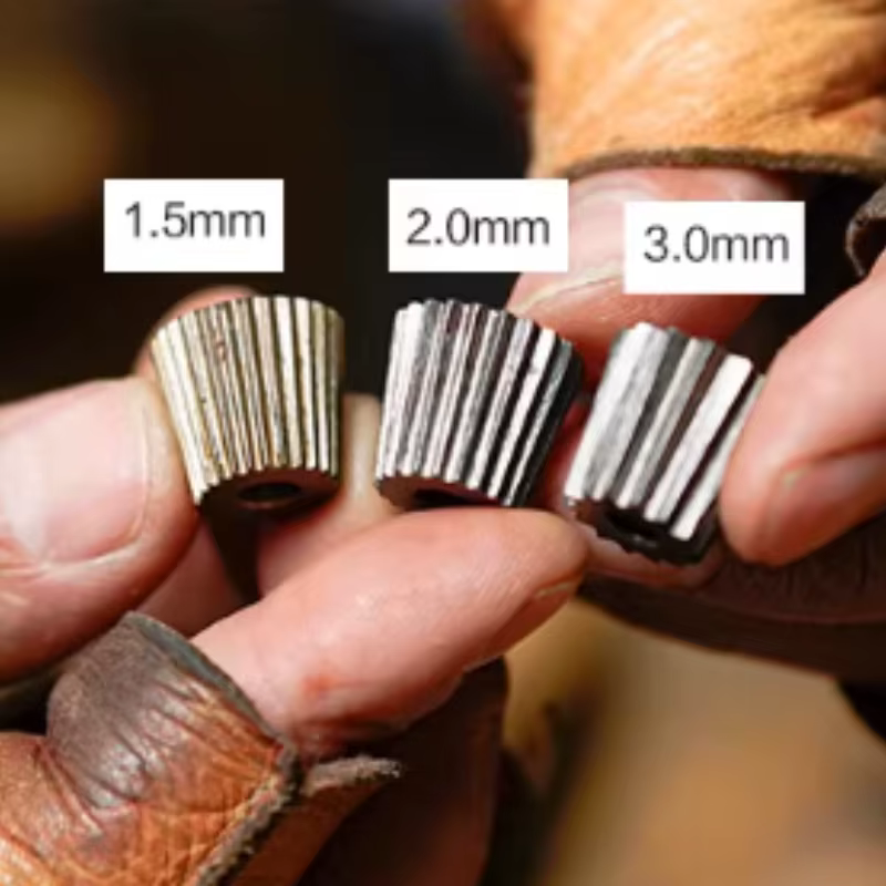 Machine à embosser les bords de chaussures, outil de gaufrage manuel pour artisanat du cuir, outil d'embossage spécifique pour chaussures, espacement des rouleaux de 1,5/2/3 mm