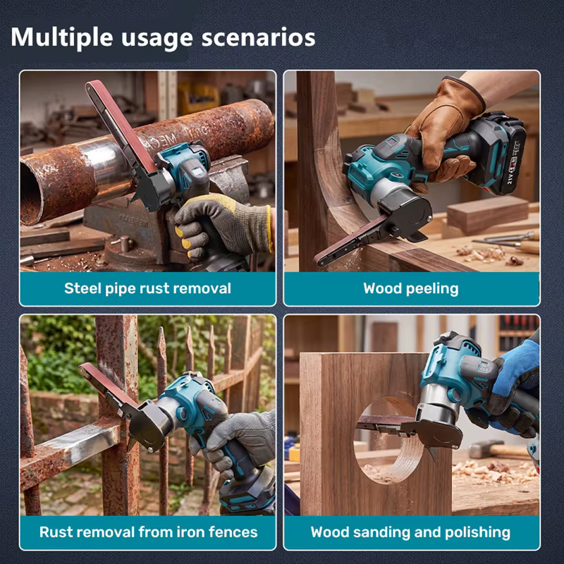 Mini ponceuse à bande électrique sans fil Makita 18V
