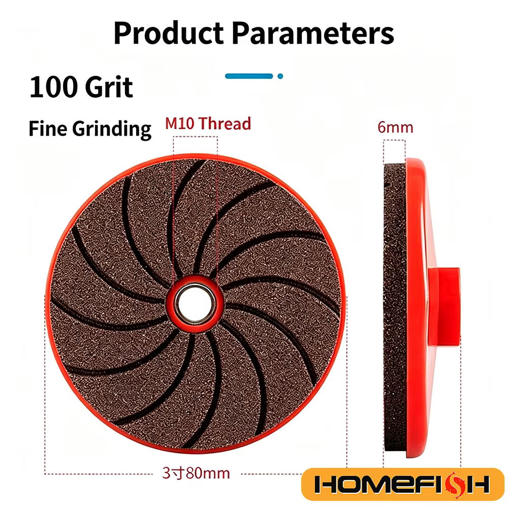 Disque de polissage pour carrelage céramique M10 pour meuleuse d'angle