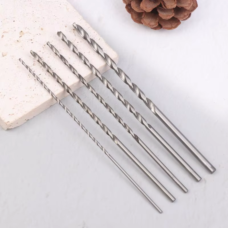 Ensemble de 5 forets 2 mm-5 mm pour le perçage de trous profonds dans le bois dur