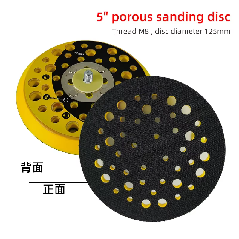 Base de disque collant pour machine à papier de verre pneumatique
