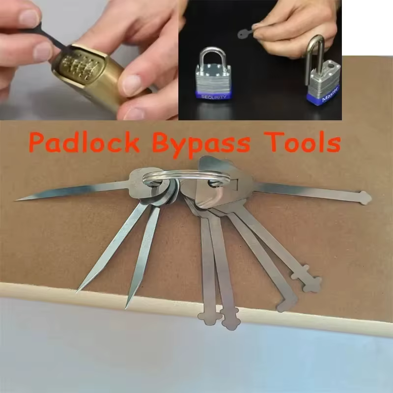 Clés maîtresses pour serrures à crochet, outils de déverrouillage de portes, kit de clés pour ouvrir toutes les portes, porte-clés clé maîtresse