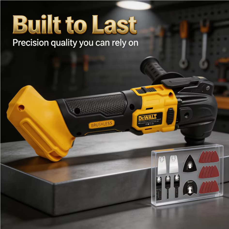 Outil multifonction sans balais DEWALT 21V MAX : Système de changement rapide sans