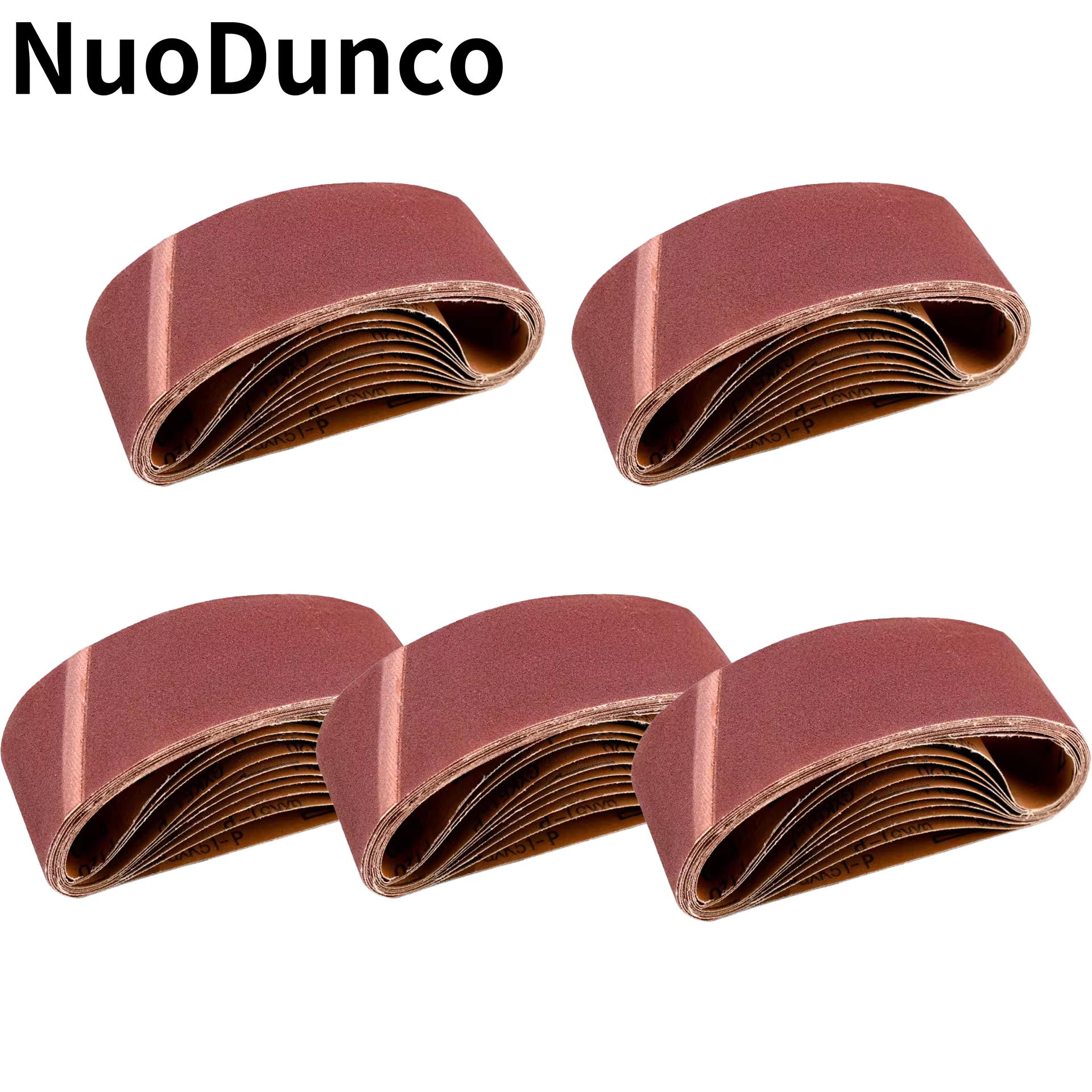 Bandes abrasives 75*533mm en oxyde d'aluminium pour ponceuses à bande