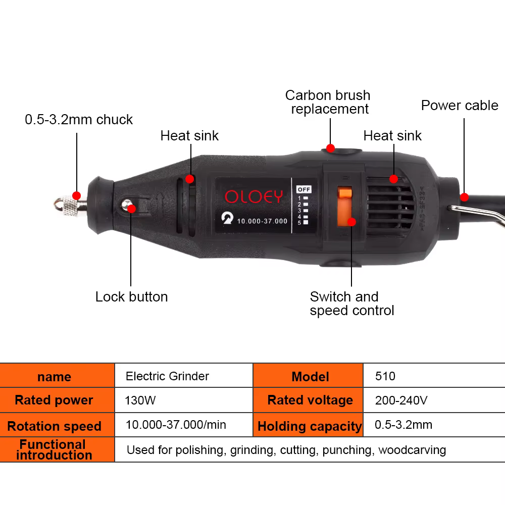 Mini perceuse électrique Dremel 180W