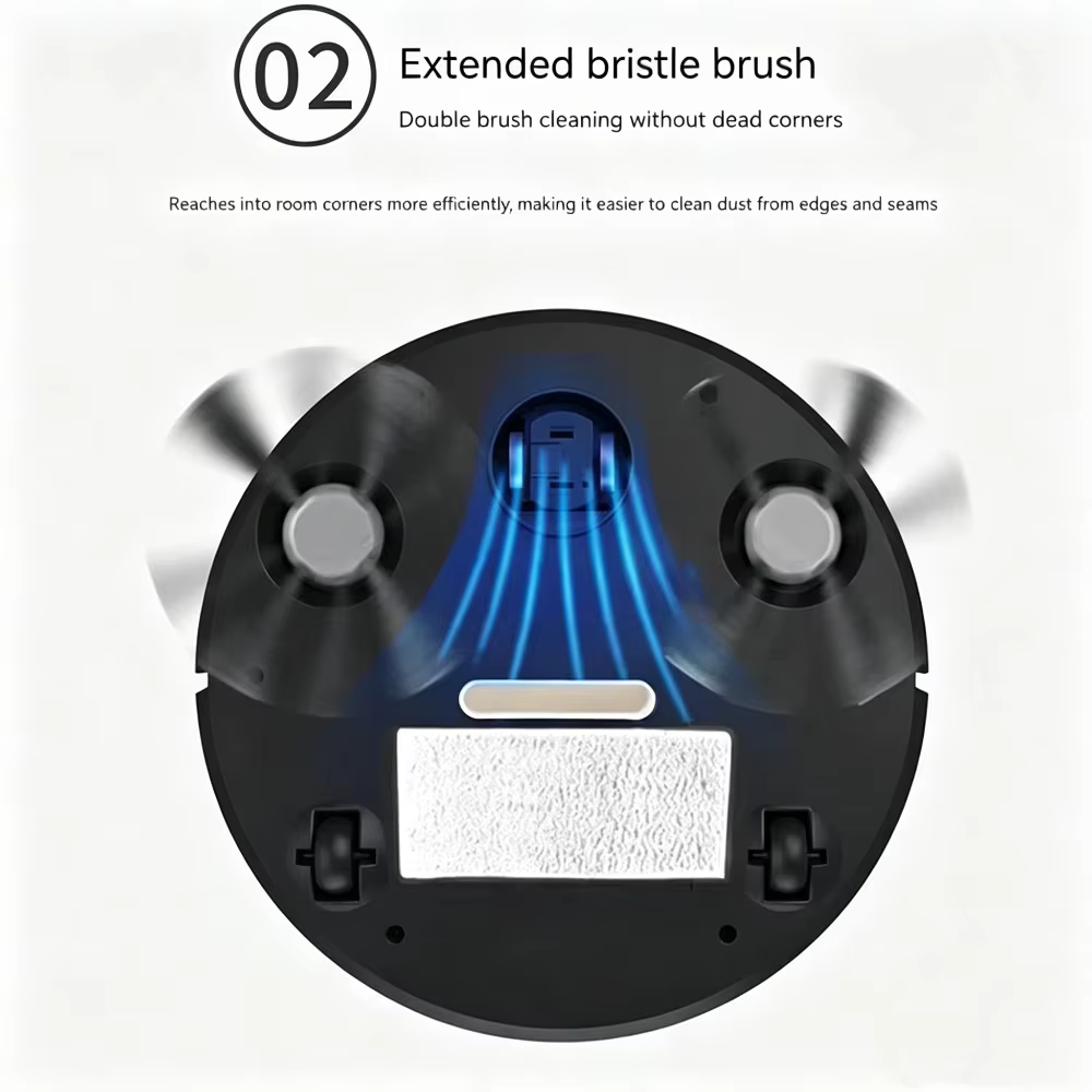 Robot de nettoyage intelligent 3 en 1 Lenovo, machine multifonctionnelle puissante, rechargeable, machine de nettoyage automatique pour éliminer la poussière, nouveau