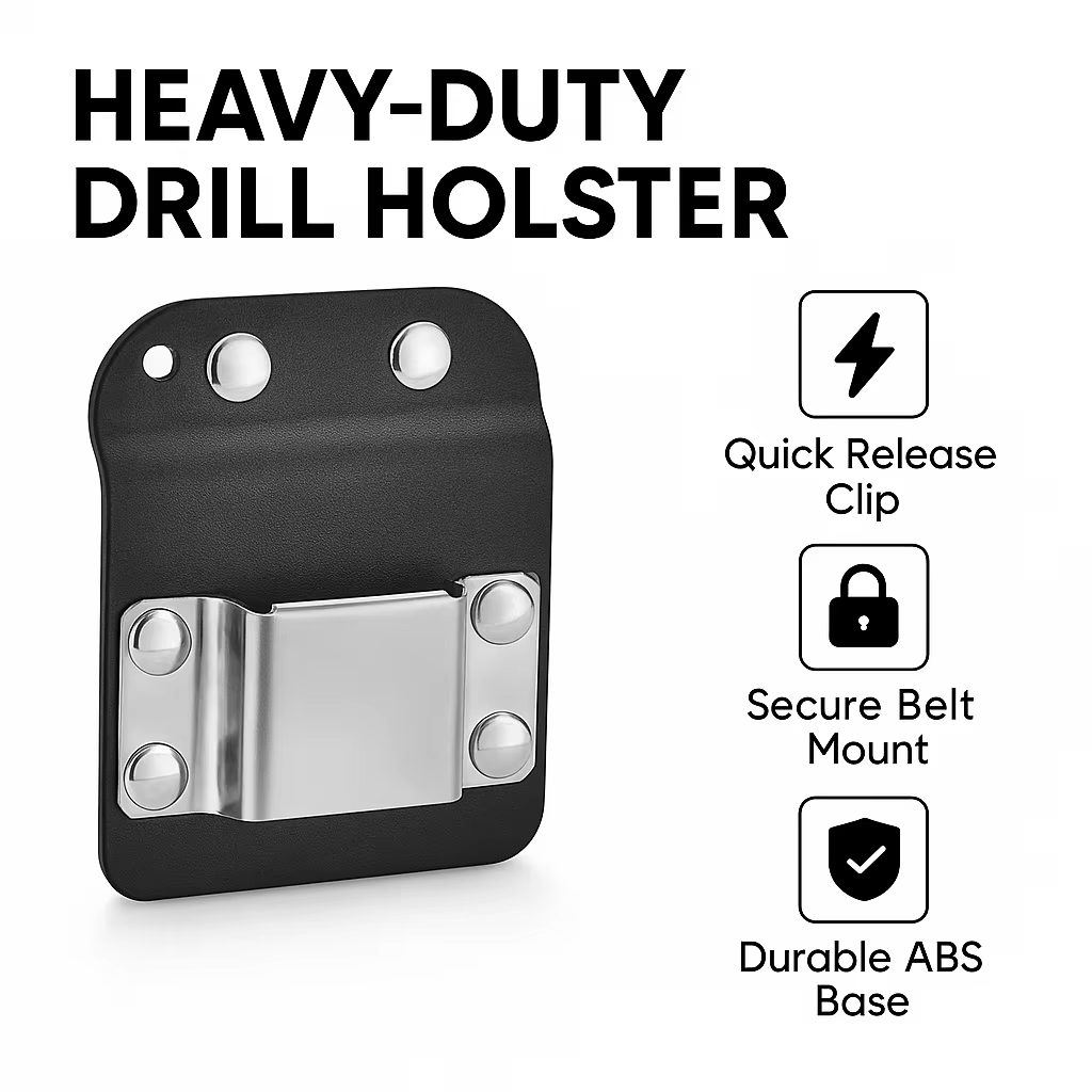 Support de perceuse à ceinture à outils à clipser