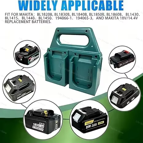 Pour Makita 14.4V 18V 21V Batterie au lithium BL1830 BL1415 BL1815 BL1850 Chargeur