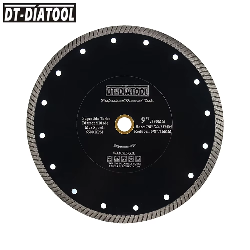 DIATOOL diamant disque de coupe 1pc Dia 180-250mm pour carrelage porcelaine marbre céramique pierre meuleuse d'angle