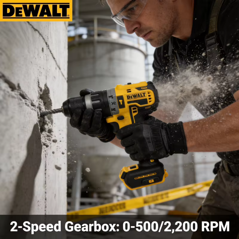 Perceuse à percussion compacte sans fil DEWALT DCD796 20V : puissante visseuse