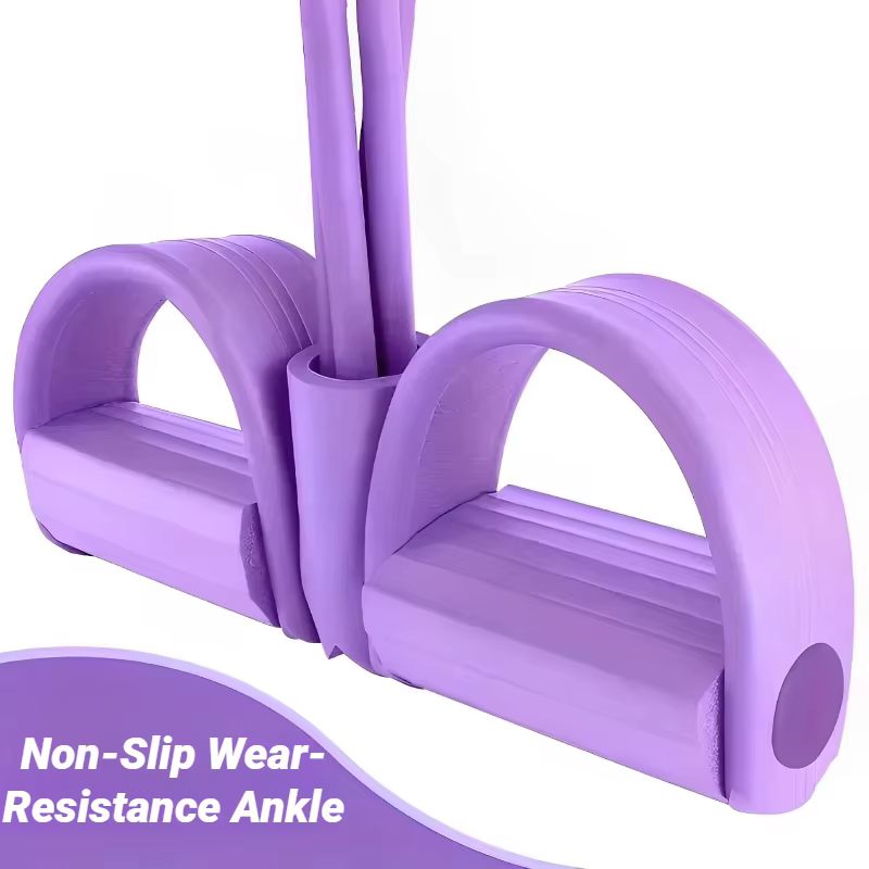Tendeur de pédale multifonctionnel à quatre tubes, équipement de fitness domestique, bande élastique de yoga, ULde tension abdominale