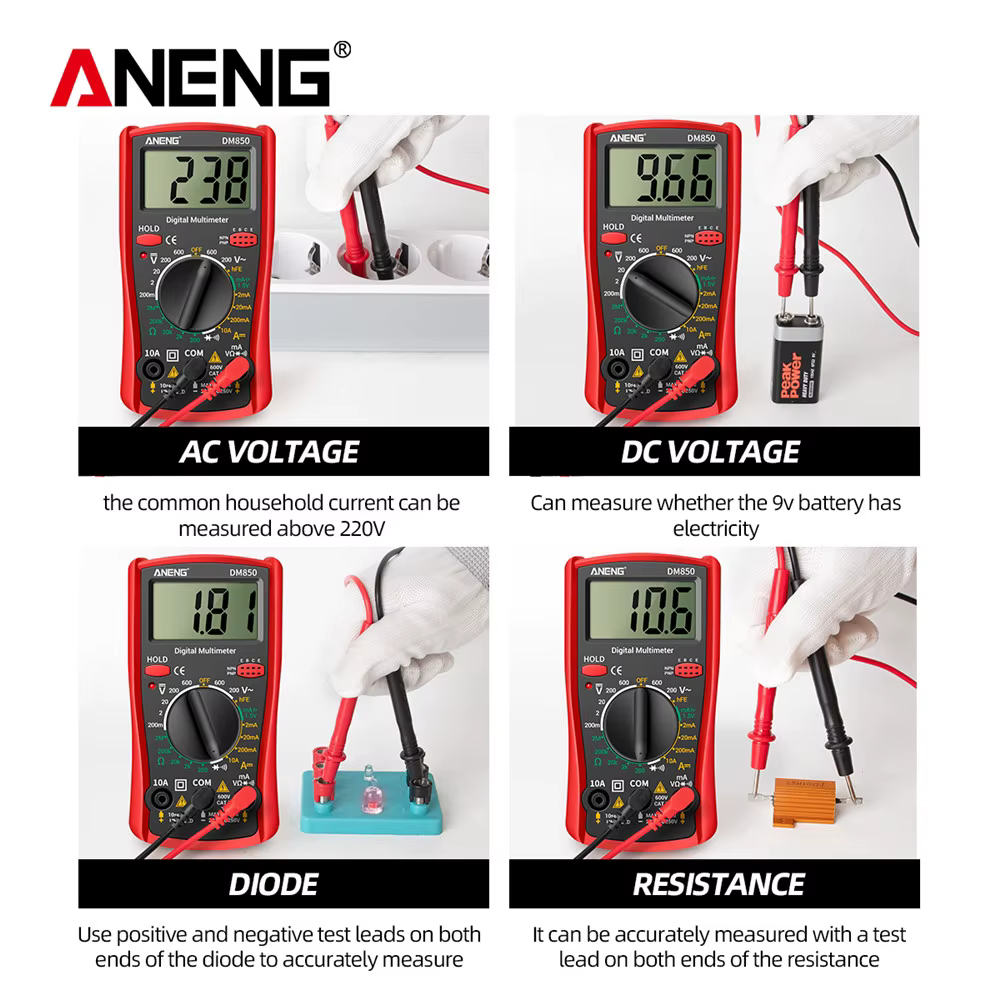 Multimètre numérique portable ANENG DM850