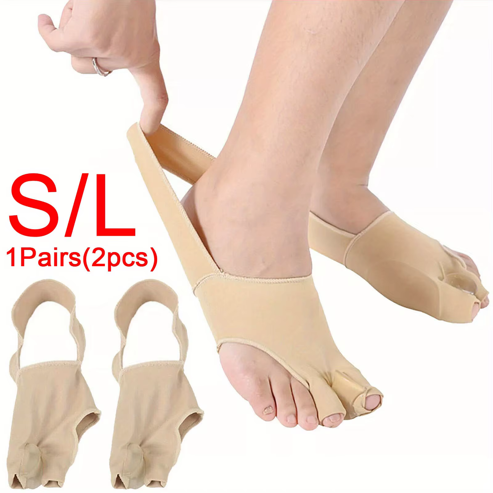 1 paire d'outils de soins des pieds, gros cadre stabilisateur, séparateurs, maille pour protecteurs, correcteur, organisateur d'orteils en marteau, entretoises