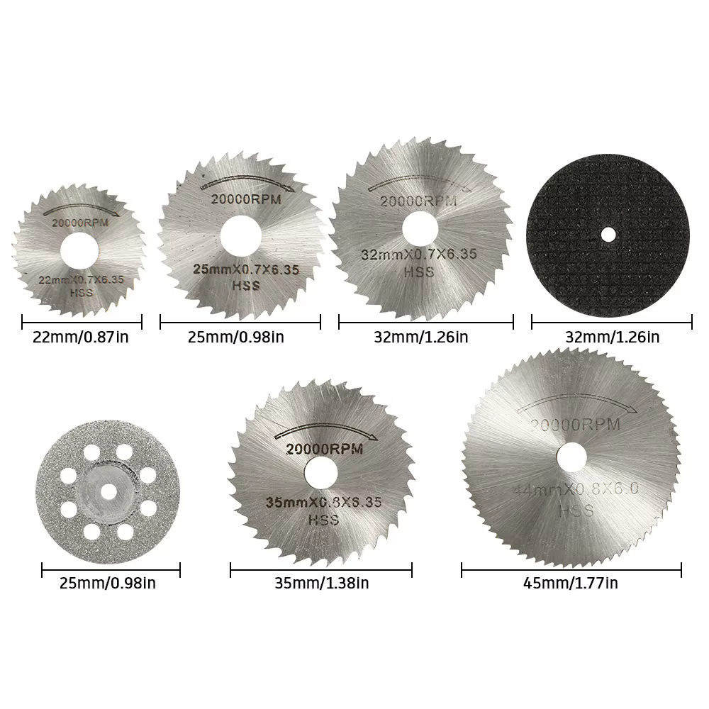 Jeu de Mini lames de scie circulaire