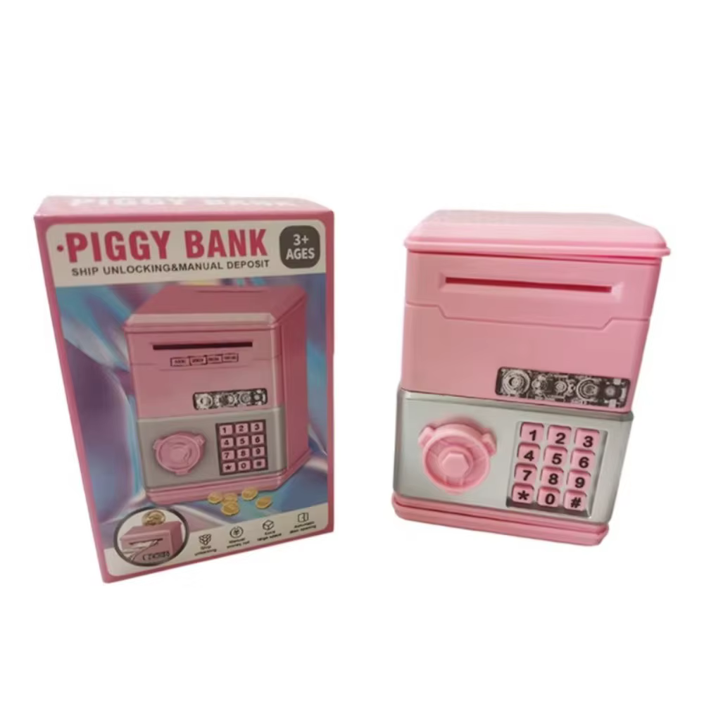 Tirelire avec mot de passe créatif pour enfants, Mini ATM, boîte d'argent, banque d'économie d'argent, jouets d'économie financière, cadeau pour enfants