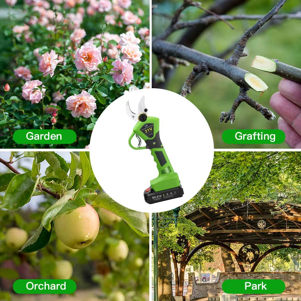 Nouvelles Cisailles Électriques Sans Fil 21V Multifonctionnelles Pratiques pour Tissus et Branches avec Poignée en Plastique pour Usage Domestique