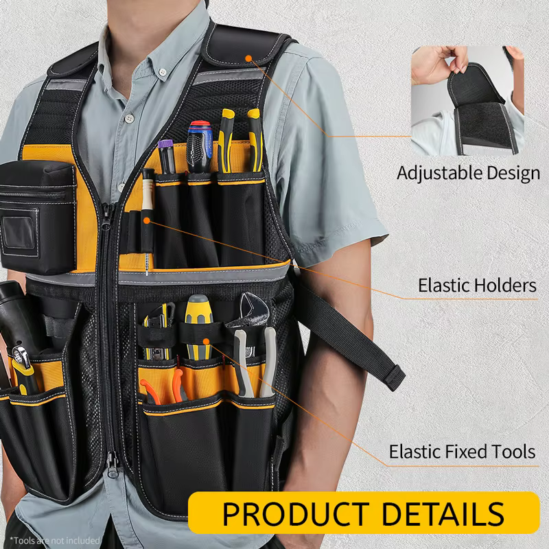 Sac à outils, support de sac de rangement pour gilet à outils