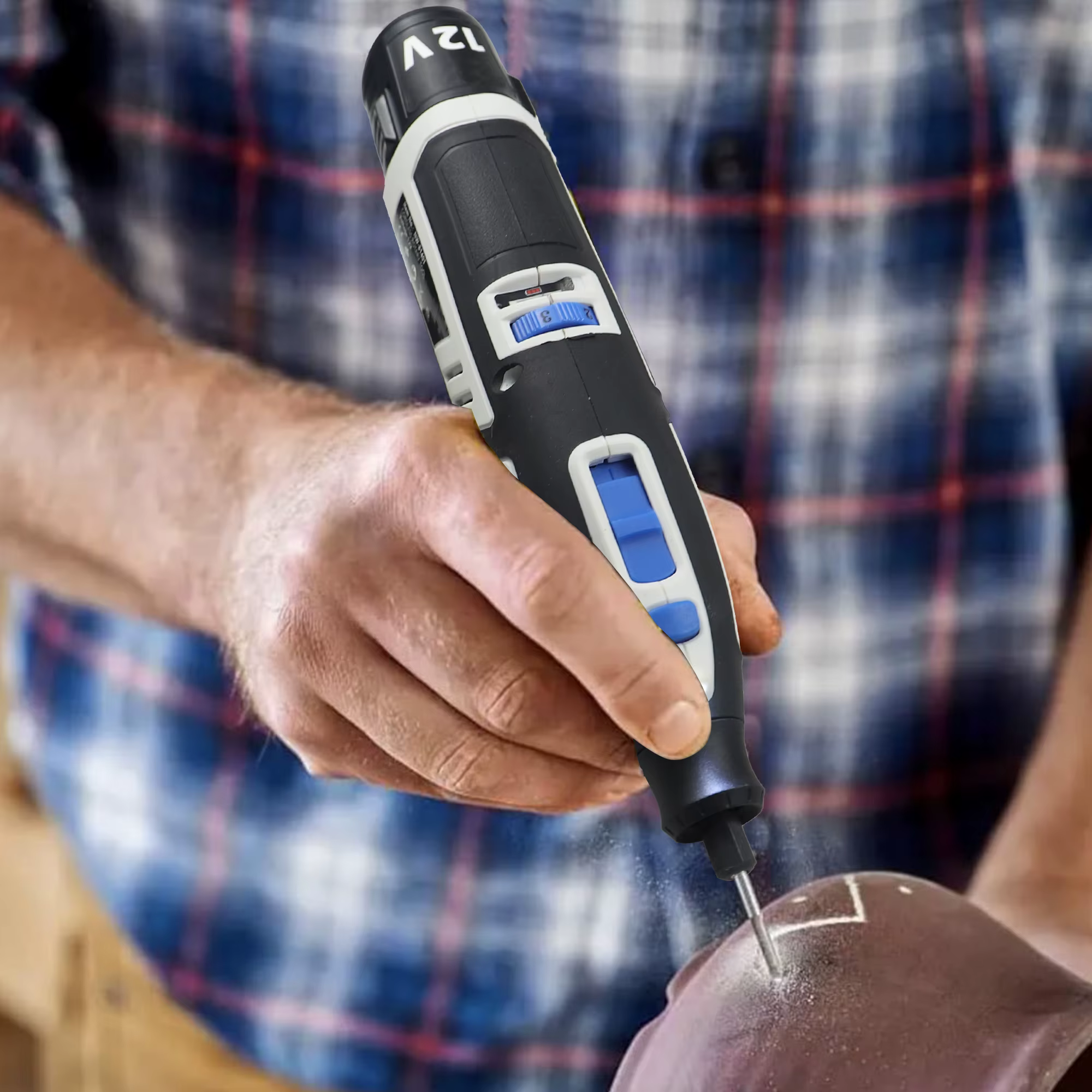 Petite ponceuse électrique sans fil 12 V à 6 vitesses ​ ​ ​ ​