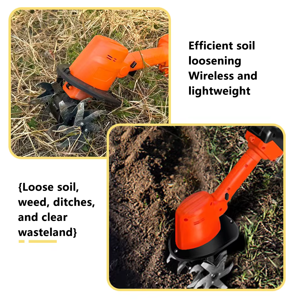 Cultivateur électrique portatif de jardin