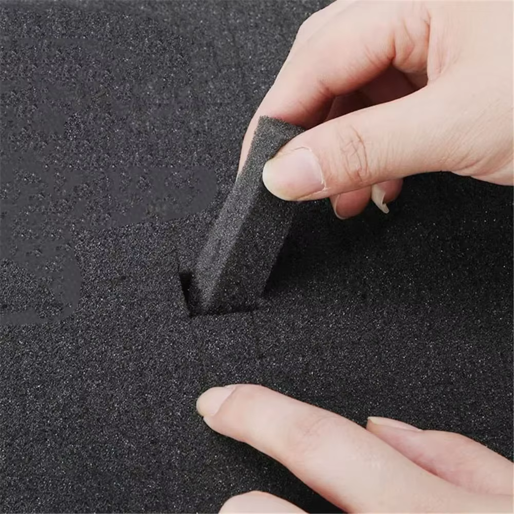 Boîte à outils feuilles de mousse noires intégrées, Inserts prédécoupés, livraison express des appareils, emballage Anti-chute, mousse prédécoupée pour mallette à outils