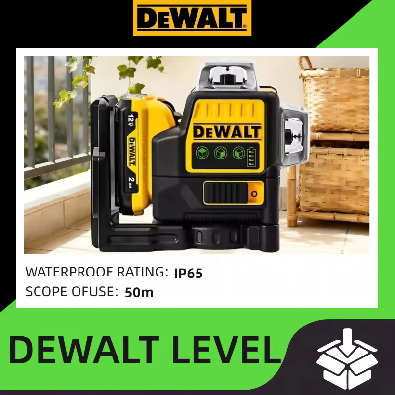 DEWALT DW089LG Laser 12V horizontal 12 lignes 3 axes * 360 degrés