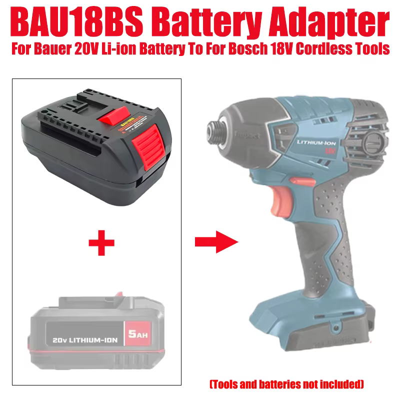 Adaptateur de batterie BAU18BS pour outils Bosch 18V
