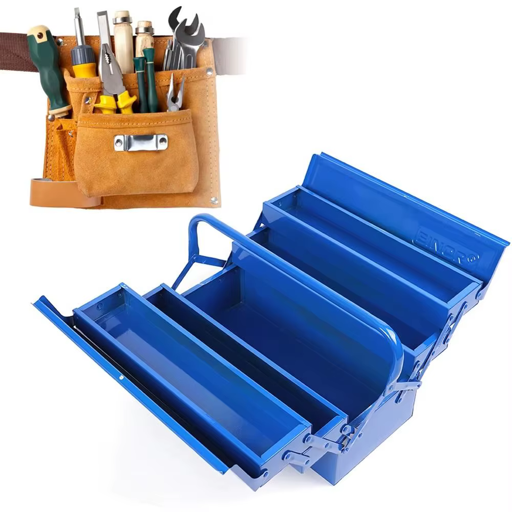 Grande boîte à outils en métal légère
