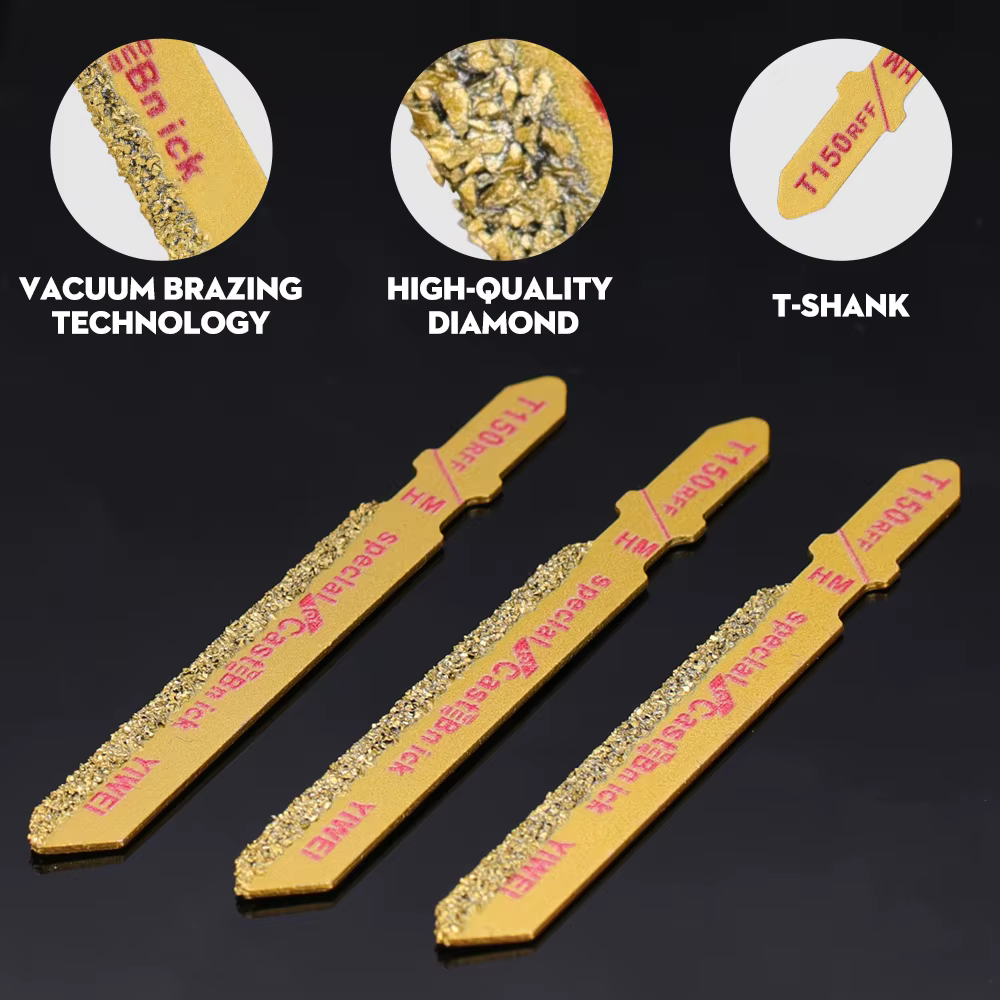 CMCP 3 pièces lame de scie sauteuse diamant 3 "T150 Grain de carbure 50 grains lames