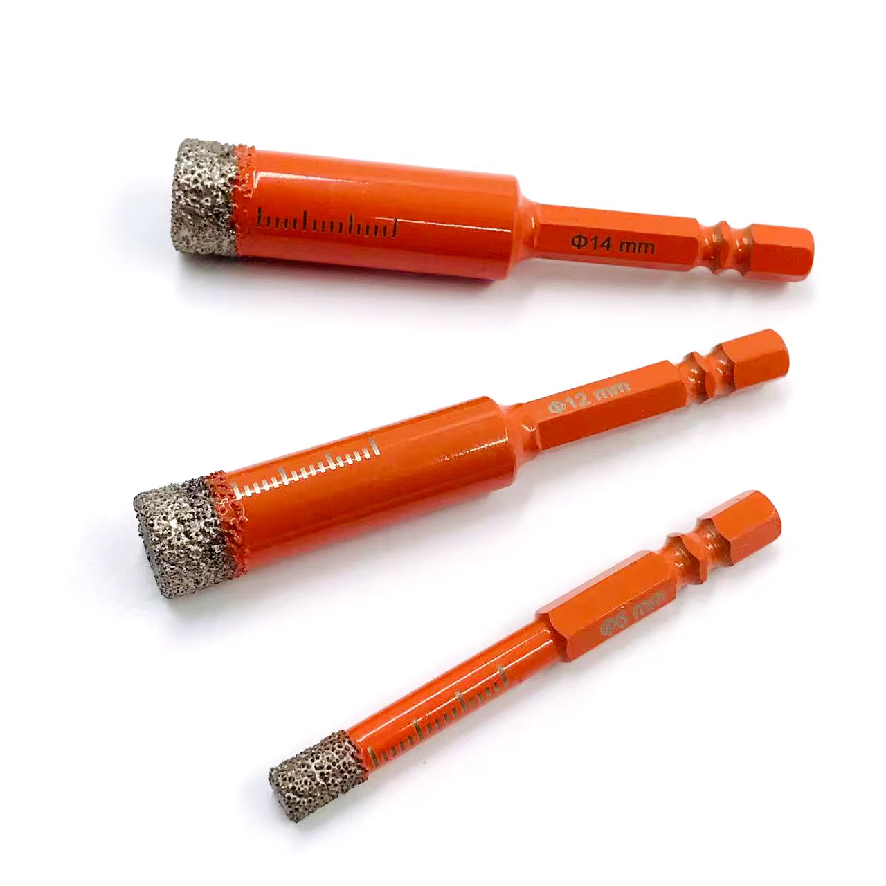 Jeu de forets diamantés secs pour granit céramique marbre carrelage pierre verre matériau dur tige hexagonale maçonnerie trou scie foret 5-16mm