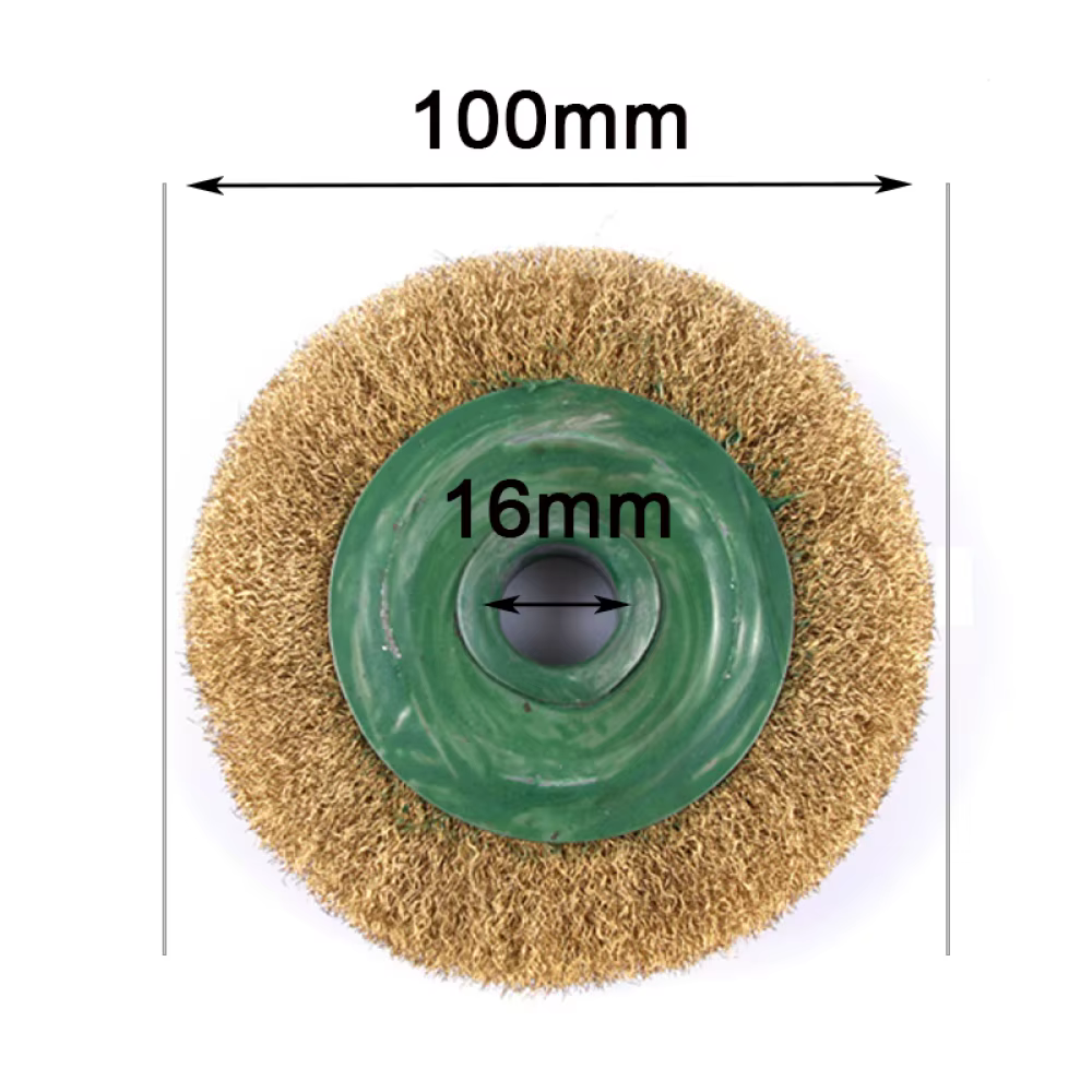 Roue de brosse métallique ronde en laiton durable