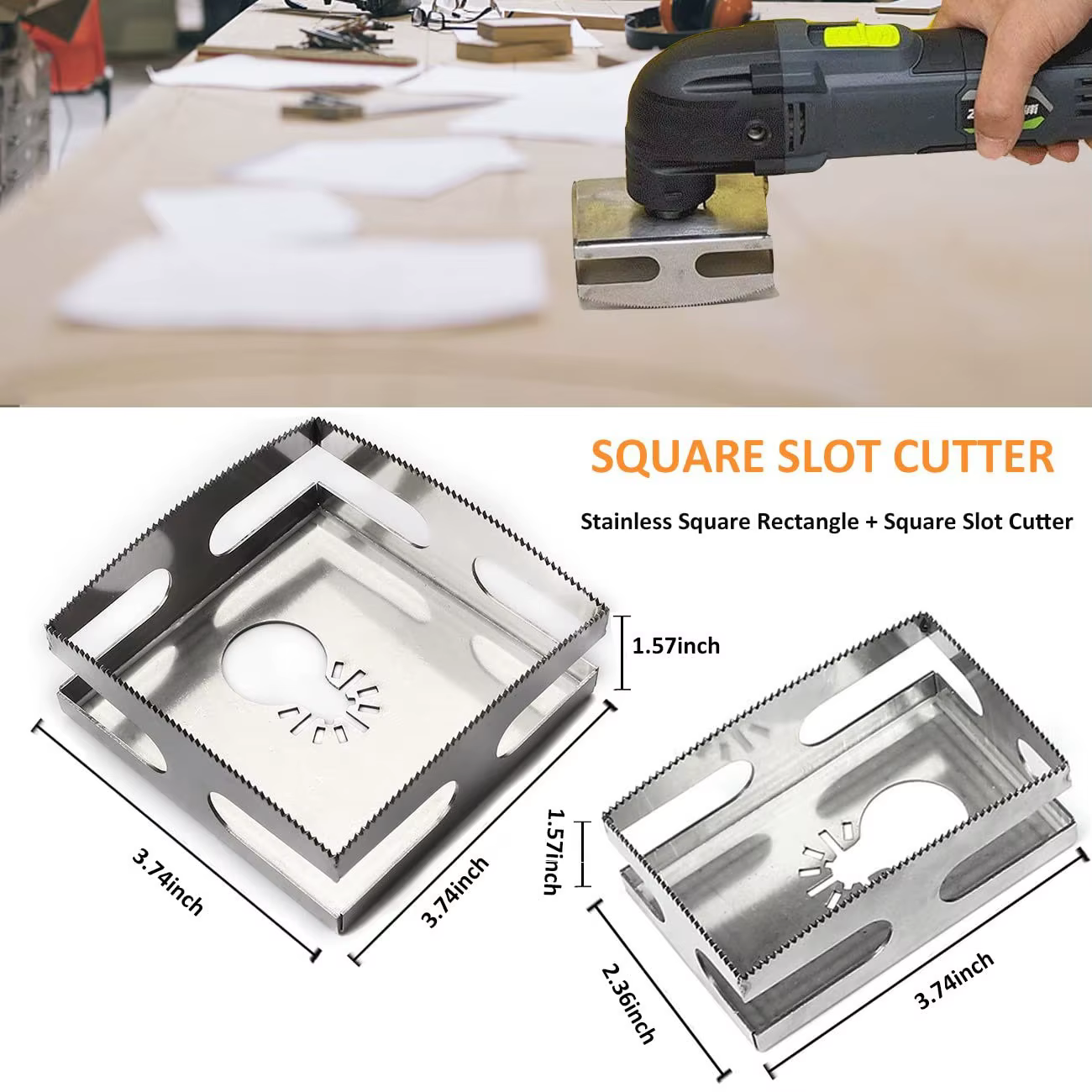 Découpeur de fente carré de travail de calcul