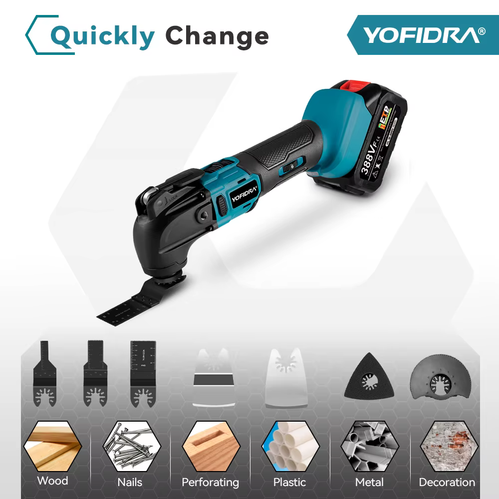 Yofidra – scie électrique multi-outils oscillant sans balais
