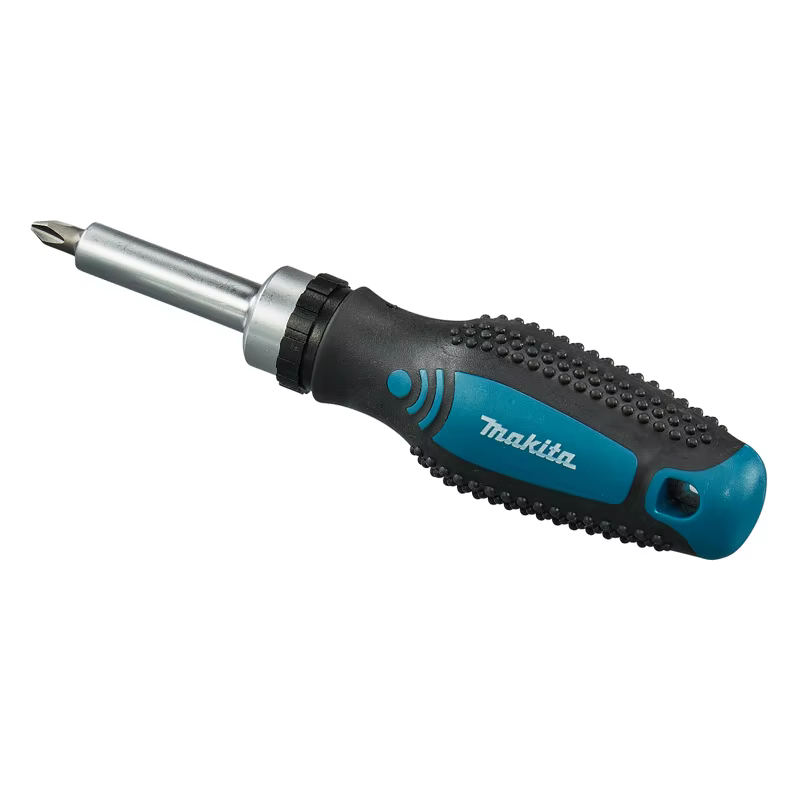 Makita D-58833 tournevis magnétique à cliquet embout remplaçable positif négatif antidérapant multifonctionnel facile à transporter outils à main