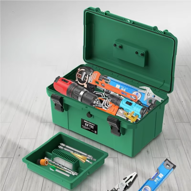 Valise en plastique rigide pour électriciens professionnels