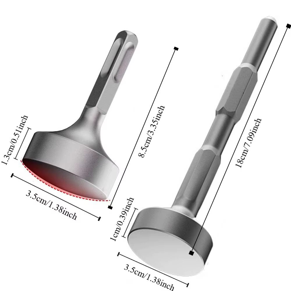 Tournevis à tige carrée robuste, en acier de haute dureté, poignée hexagonale, foret Durable, résistant à l'usure, tête de marteau de conduite