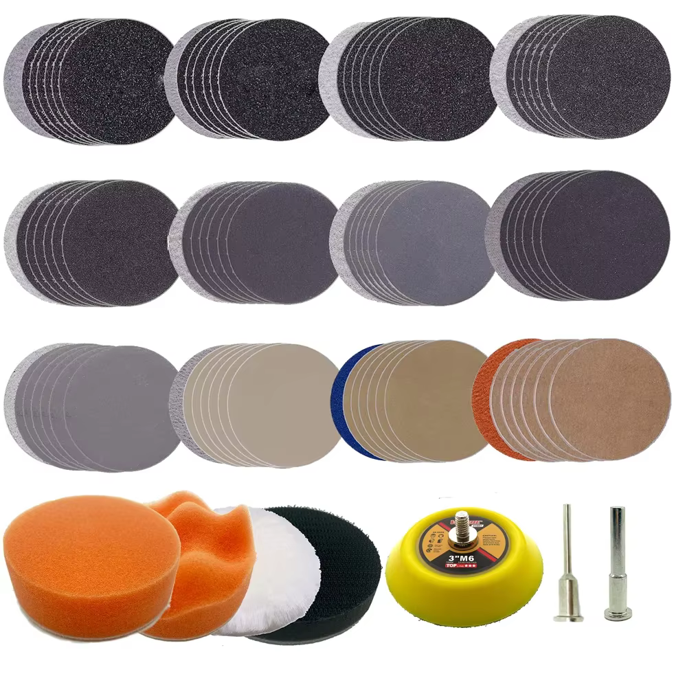 Kit de papier de verre de 3 pouces