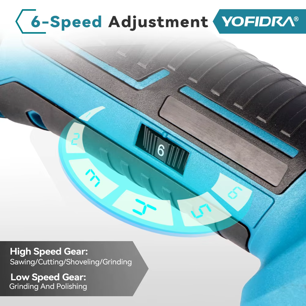 YOFIDRA 600W outil multifonction oscillant 20000PM scie électrique tondeuse coupe