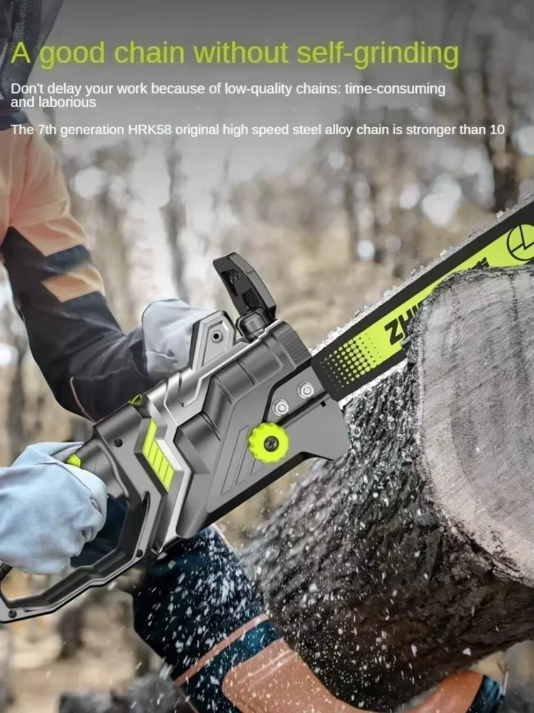 Tronçonneuse électrique de qualité professionnelle 220 V pour couper le bois de chauffage et plus encore