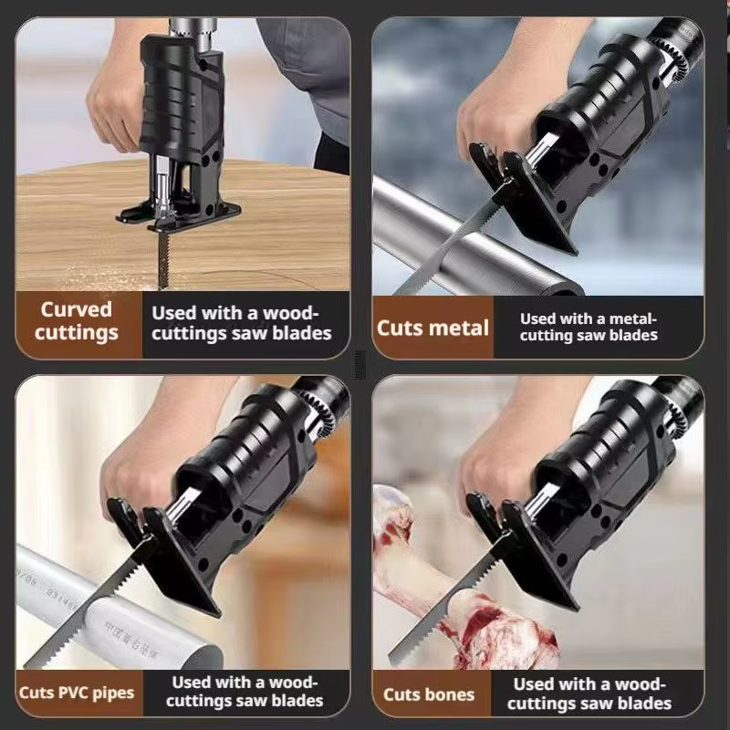 Kit d'adaptation perceuse électrique portative pour scie sabre – Transformez votre
