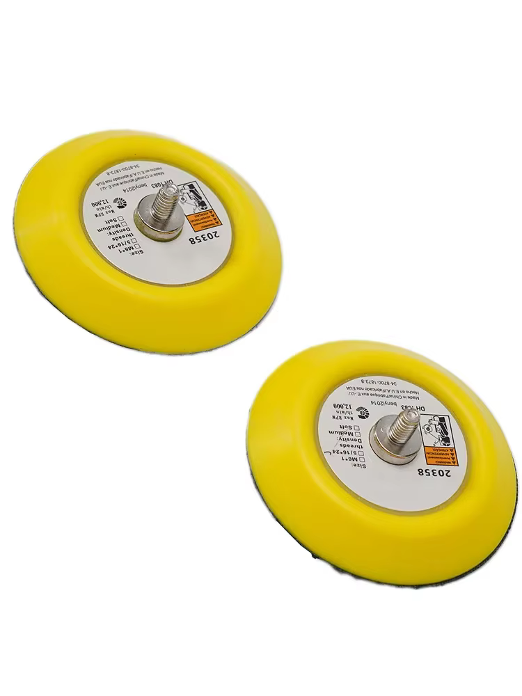 Deux tampons de ponçage et de polissage de 3 pouces (75 mm) avec filetage M6