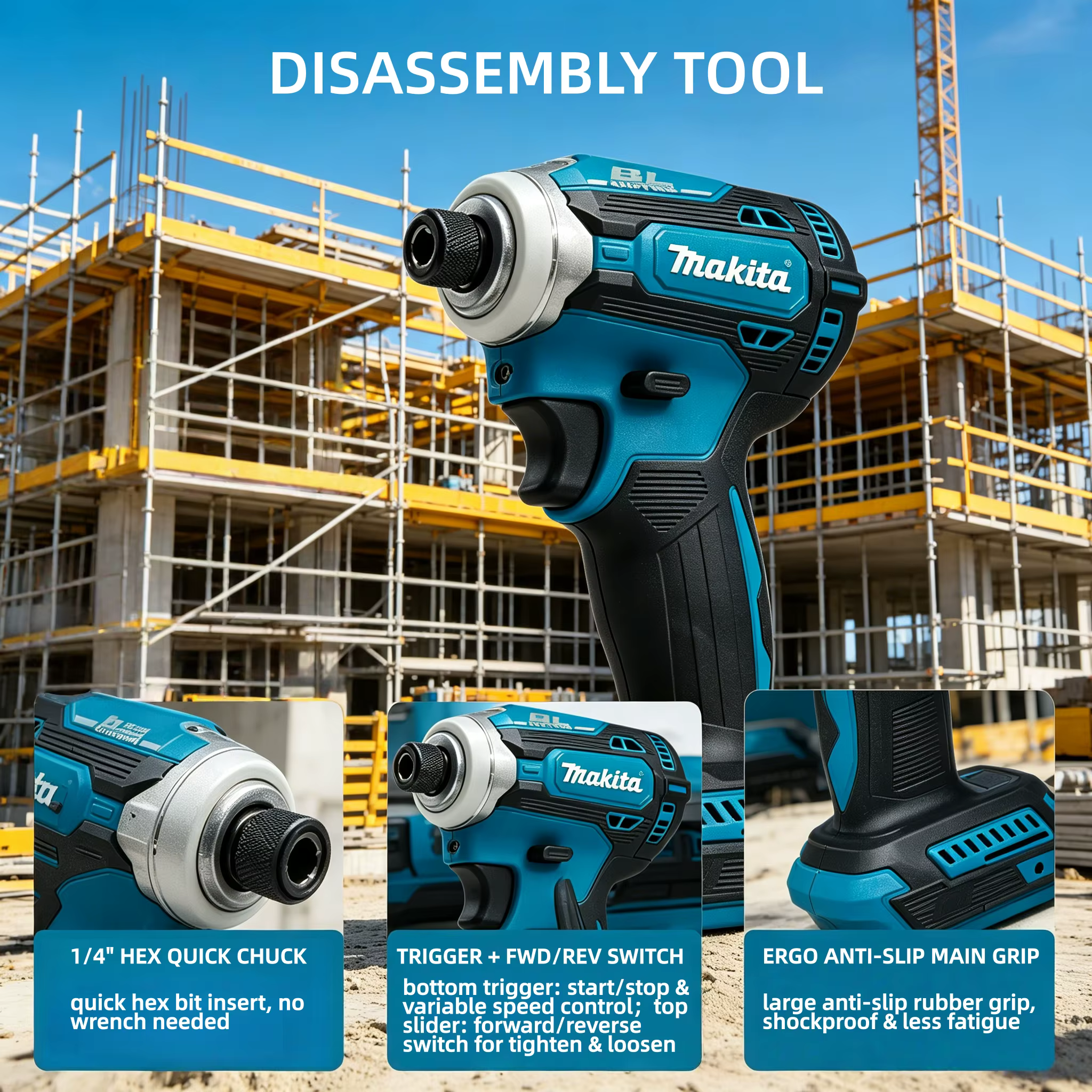 Makita DTD171Z Visseuse à percussion sans fil 18 V