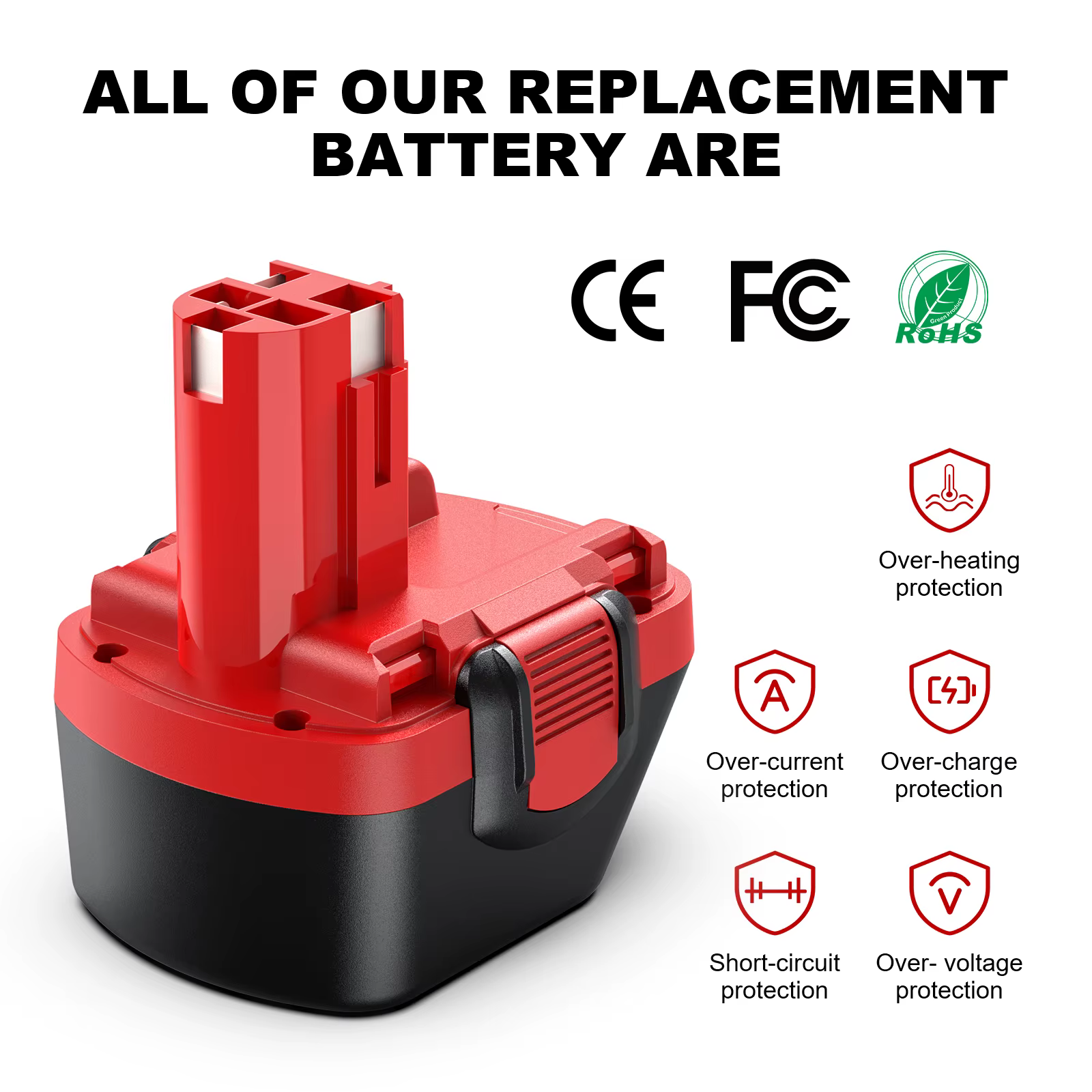 🏆 Batterie 12V 3, 5ah pour perceuse Bosch GSR 12 VE-2